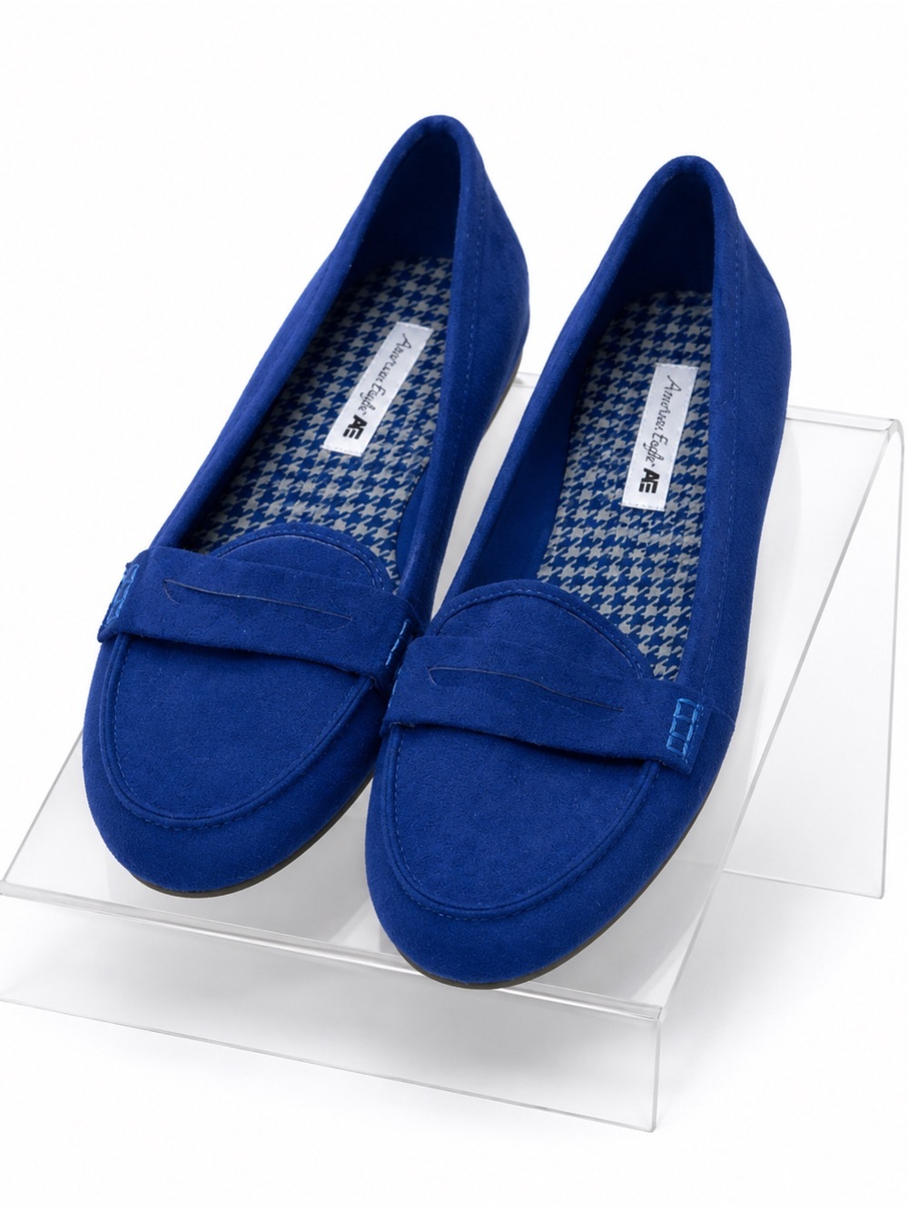American Eagle Outfitters Royal Blue Suede Penny Loafers